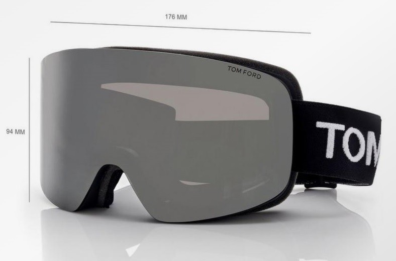 Tom Ford 1124 01C Ski Goggles - Óculos com Lente Extra