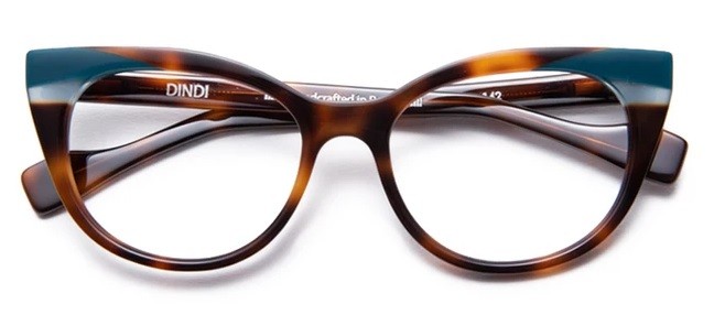DINDI 1026 099 Havana Escuro - Óculos de Grau