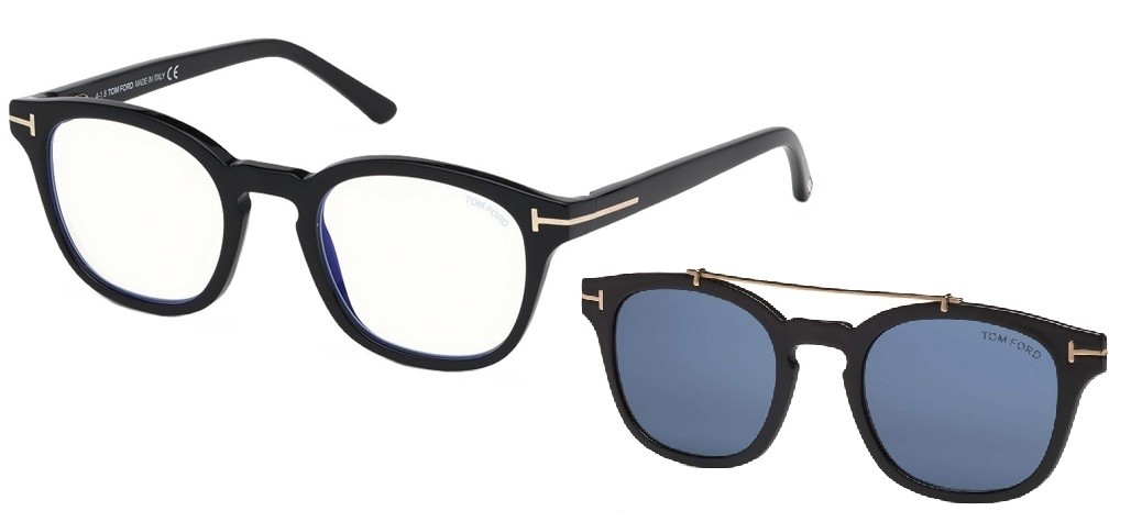 Tom Ford 5532B 01V BLUE LOOK - Óculos e Clip On